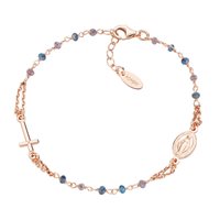 Bracciale Amen Donna Rosari in Argento Cristallo BRO10RBLTO3 - BRO10RBLTO3